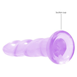 Real Rock Crystal Gode Twist Crystal RealRock 16 x 4cm Violet
